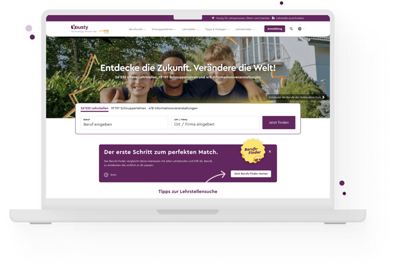 Yousty Lehrstellenportal